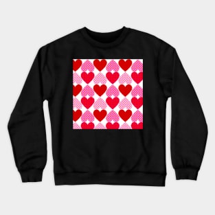 Coloured Dot Hearts Crewneck Sweatshirt